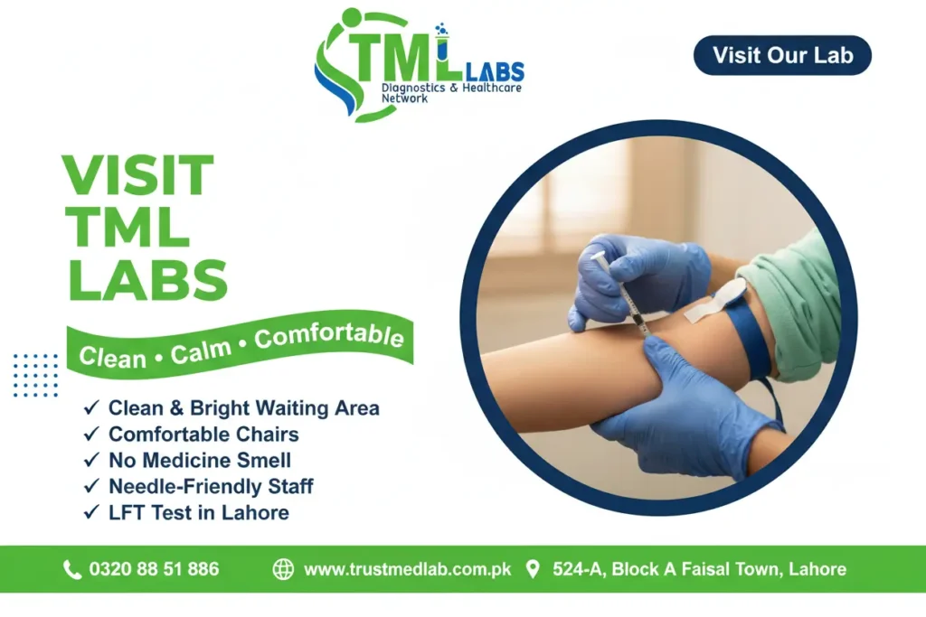 TML Labs free home sample collection – trusted diagnostics & healthcare network in Faisal Town, Lahore