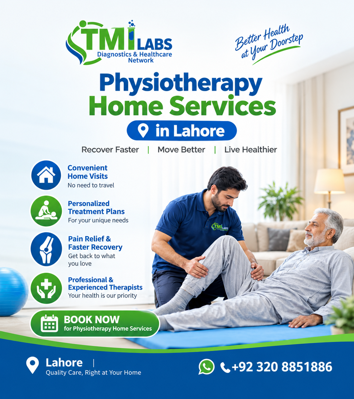 physiotherapy home services in Lahore